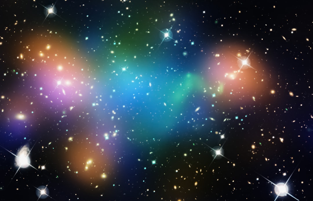 a cluster of stars in the night sky
